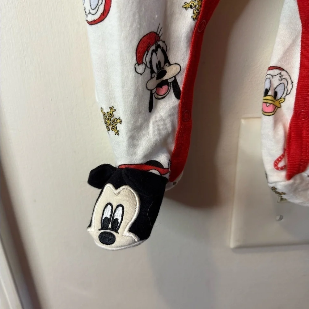 Disney Baby Mickey Mouse & Donald Duck Christmas Romper